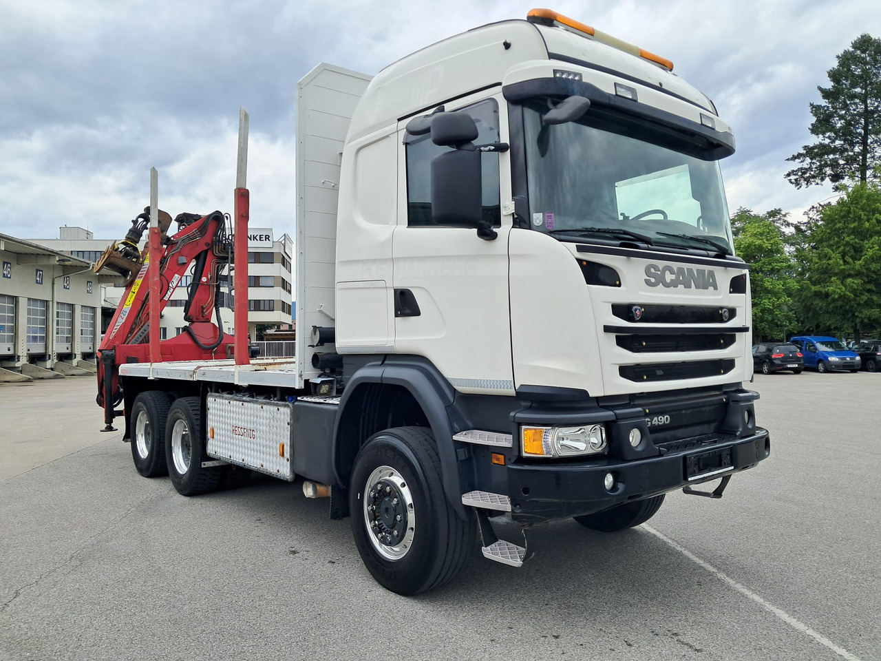 SCANIA G 490 6x6 Blatt-Blatt | Klima | Schaltgetriebe | Euro 6 | Penz-Kran 12Z | - Камион за дърва, Камион с кран: снимка 1 SCANIA G 490 6x6 Blatt-Blatt | Klima | Schaltgetriebe | Euro 6 | Penz-Kran 12Z | - Камион за дърва, Камион с кран: снимка 1
