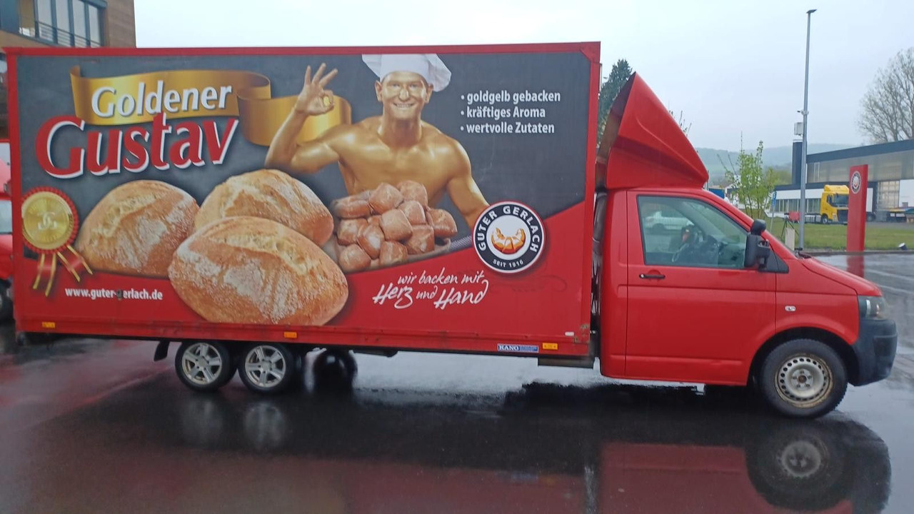 Volkswagen T5 2.0tdi mit Rampe 3ACHSER Tandemachse - Лекотоварен автомобил фургон: снимка 2 Volkswagen T5 2.0tdi mit Rampe 3ACHSER Tandemachse - Лекотоварен автомобил фургон: снимка 2