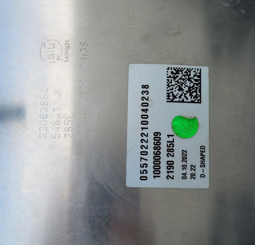 ZBIORNIK PALIWA VOLVO FH4 RENAULT 285L OM 22063854 70X70X70 - Горивна система за Камион: снимка 4 ZBIORNIK PALIWA VOLVO FH4 RENAULT 285L OM 22063854 70X70X70 - Горивна система за Камион: снимка 4