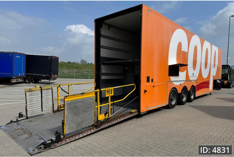 BURGERS Double-Deck / Steering axle / Tail lift / Racing / 5 pieces - Затворена каросерия полуремарке: снимка 4 BURGERS Double-Deck / Steering axle / Tail lift / Racing / 5 pieces - Затворена каросерия полуремарке: снимка 4