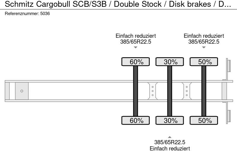Лизинг на Schmitz Cargobull SCB/S3B / Double Stock / Disk brakes / Damaged Schmitz Cargobull SCB/S3B / Double Stock / Disk brakes / Damaged: снимка 11