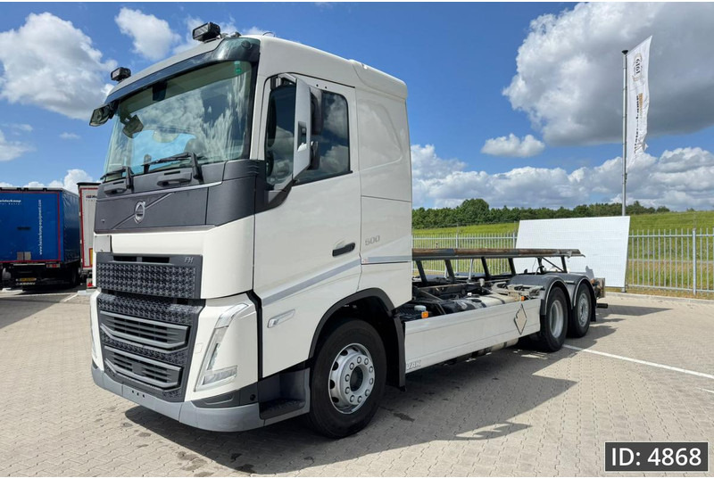 Volvo FH 500 Globetrotter, Euro 6, / 6x2 / Hydraulic body / frame 7.4 m / Tail lift - Контейнеровоз/ Сменна каросерия камион: снимка 1 Volvo FH 500 Globetrotter, Euro 6, / 6x2 / Hydraulic body / frame 7.4 m / Tail lift - Контейнеровоз/ Сменна каросерия камион: снимка 1