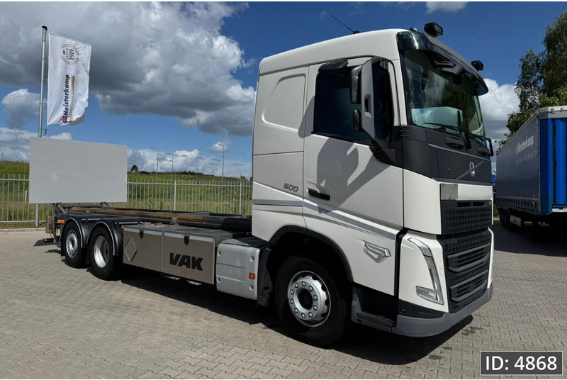 Volvo FH 500 Globetrotter, Euro 6, / 6x2 / Hydraulic body / frame 7.4 m / Tail lift - Контейнеровоз/ Сменна каросерия камион: снимка 4 Volvo FH 500 Globetrotter, Euro 6, / 6x2 / Hydraulic body / frame 7.4 m / Tail lift - Контейнеровоз/ Сменна каросерия камион: снимка 4