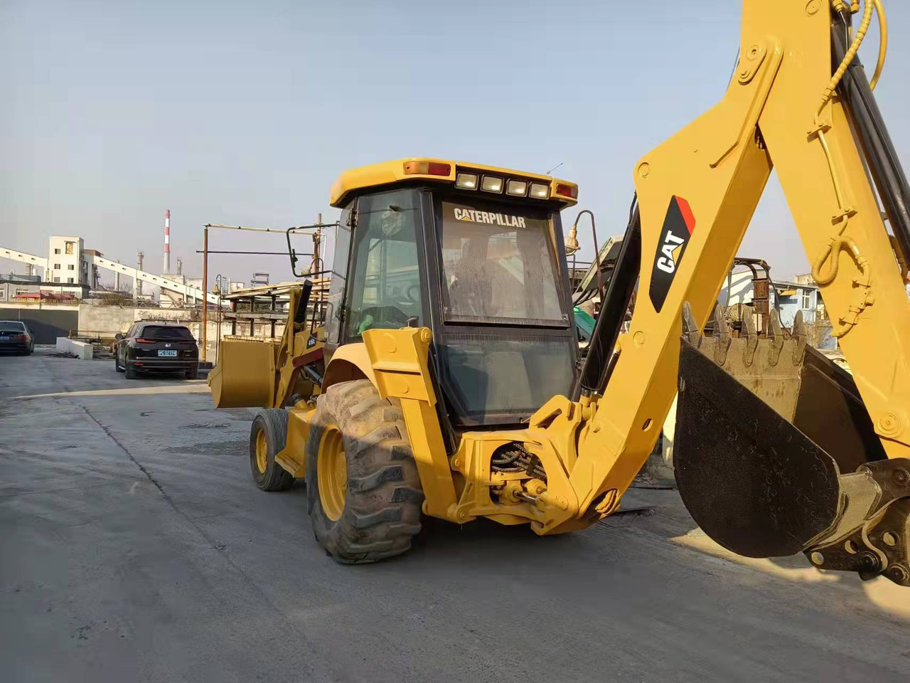 CATERPILLAR 416E - Багер-товарач: снимка 1 CATERPILLAR 416E - Багер-товарач: снимка 1