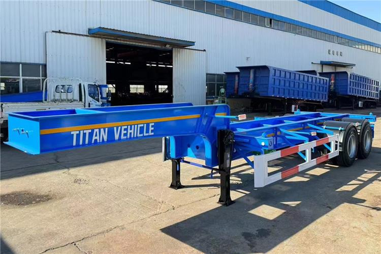 TITAN 2 Axle 20ft ISO Tank Chassis Trailer for Sale In Papua New Guinea - Шаси полуремарке: снимка 1 TITAN 2 Axle 20ft ISO Tank Chassis Trailer for Sale In Papua New Guinea - Шаси полуремарке: снимка 1