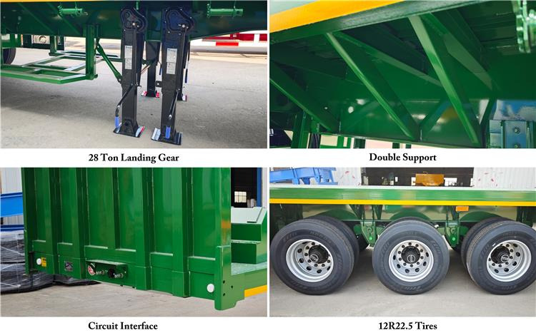 TITAN 2025 New 3 Axle Flatbed Trailer for Sale In Guyana - Шаси полуремарке: снимка 4 TITAN 2025 New 3 Axle Flatbed Trailer for Sale In Guyana - Шаси полуремарке: снимка 4