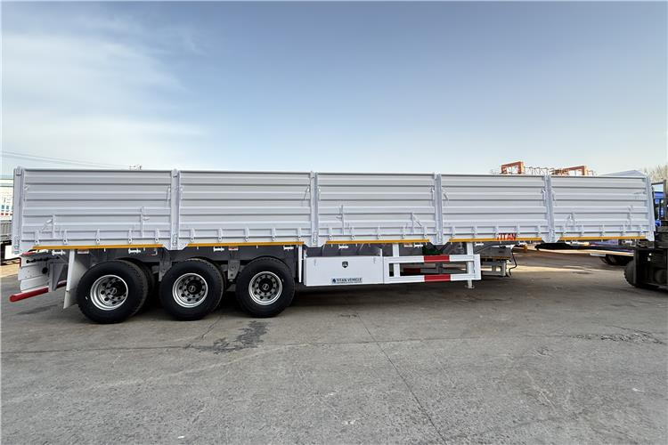 TITAN 2025 New 60 Ton Dropside Wall Trailer for Sale In Zimbabwe - Бордово полуремарке/ Платформа: снимка 5 TITAN 2025 New 60 Ton Dropside Wall Trailer for Sale In Zimbabwe - Бордово полуремарке/ Платформа: снимка 5