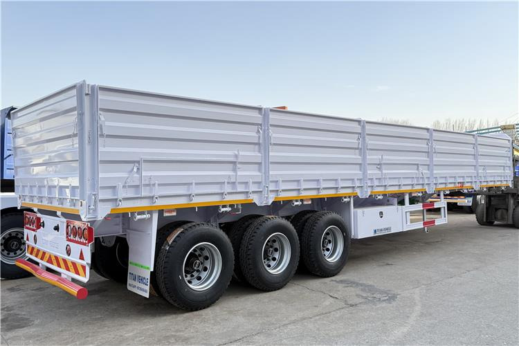 TITAN 2025 New 60 Ton Dropside Wall Trailer for Sale In Zimbabwe - Бордово полуремарке/ Платформа: снимка 2 TITAN 2025 New 60 Ton Dropside Wall Trailer for Sale In Zimbabwe - Бордово полуремарке/ Платформа: снимка 2