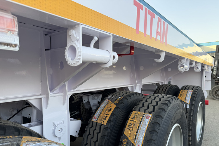 TITAN 2026 New Flatbed Trailers for Sale in Ghana - Бордово полуремарке/ Платформа: снимка 4 TITAN 2026 New Flatbed Trailers for Sale in Ghana - Бордово полуремарке/ Платформа: снимка 4