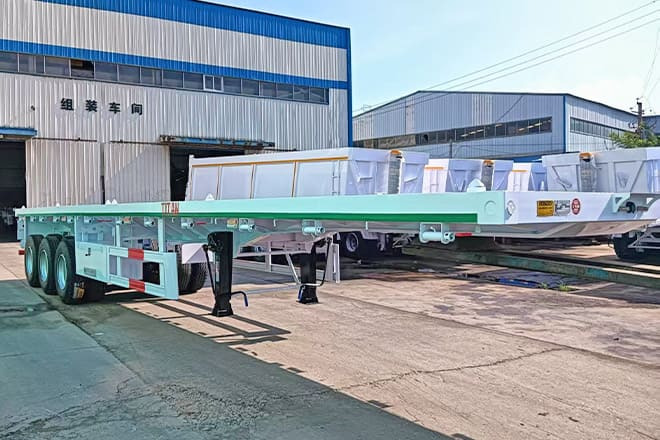 TITAN 3 Axle 40 Ft Flatbed Trailer for Sale in Mauritania - Бордово полуремарке/ Платформа: снимка 4 TITAN 3 Axle 40 Ft Flatbed Trailer for Sale in Mauritania - Бордово полуремарке/ Платформа: снимка 4