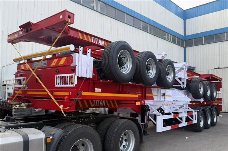 TITAN 3 Axle 40ft Container Chassis Trailer for Sale In Guam - Шаси полуремарке: снимка 4 TITAN 3 Axle 40ft Container Chassis Trailer for Sale In Guam - Шаси полуремарке: снимка 4
