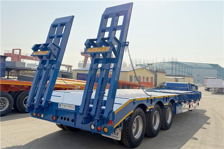 TITAN 3 Axle 80 Ton Low Bed Trailer Price for Sale In Nigeria - Нискорамна площадка полуремарке: снимка 5 TITAN 3 Axle 80 Ton Low Bed Trailer Price for Sale In Nigeria - Нискорамна площадка полуремарке: снимка 5