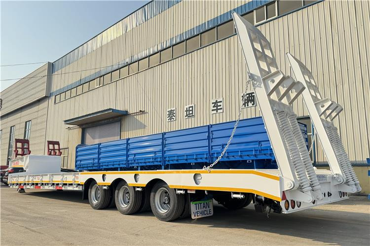 TITAN 3 Axle 80 Ton Lowbed Semi Trailer for Sale In Philippines - Нискорамна площадка полуремарке: снимка 2 TITAN 3 Axle 80 Ton Lowbed Semi Trailer for Sale In Philippines - Нискорамна площадка полуремарке: снимка 2