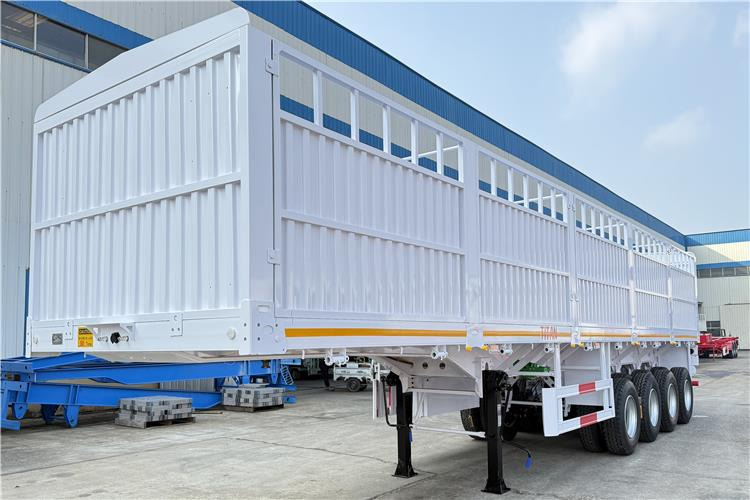 TITAN 4 Axle 80 Ton Fence Cargo Truck Trailer for Sale in Nigeria - За превоз на животни полуремарке: снимка 3 TITAN 4 Axle 80 Ton Fence Cargo Truck Trailer for Sale in Nigeria - За превоз на животни полуремарке: снимка 3