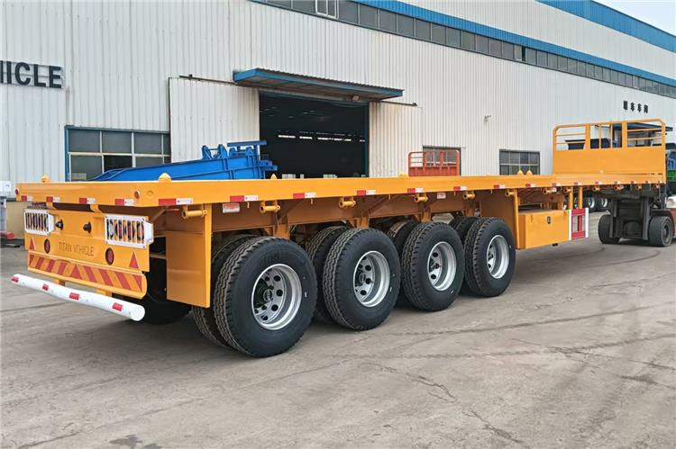 TITAN 4 Axle Flatbed Trailer for Sale Price In Senegal - Бордово полуремарке/ Платформа: снимка 1 TITAN 4 Axle Flatbed Trailer for Sale Price In Senegal - Бордово полуремарке/ Платформа: снимка 1