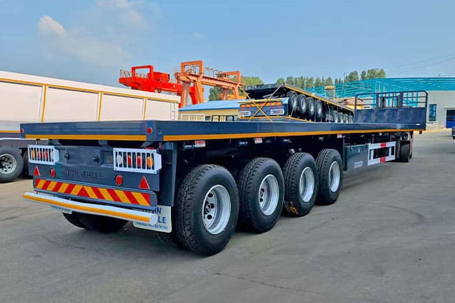 TITAN 4 Axle Flatbed Trailer for Sale in Zimbabwe - Бордово полуремарке/ Платформа: снимка 2 TITAN 4 Axle Flatbed Trailer for Sale in Zimbabwe - Бордово полуремарке/ Платформа: снимка 2