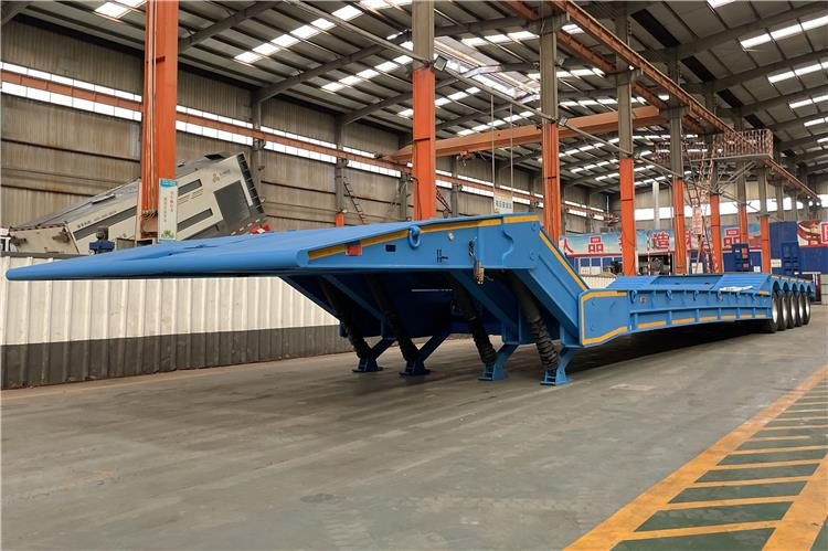 TITAN 4 Axle Folding Gooseneck Trailer for Sale In Zambia - Нискорамна площадка полуремарке: снимка 1 TITAN 4 Axle Folding Gooseneck Trailer for Sale In Zambia - Нискорамна площадка полуремарке: снимка 1