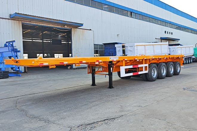 TITAN 4 Axle Heavy Duty Flatbed Trailer for Sale in Mali - Бордово полуремарке/ Платформа: снимка 2 TITAN 4 Axle Heavy Duty Flatbed Trailer for Sale in Mali - Бордово полуремарке/ Платформа: снимка 2