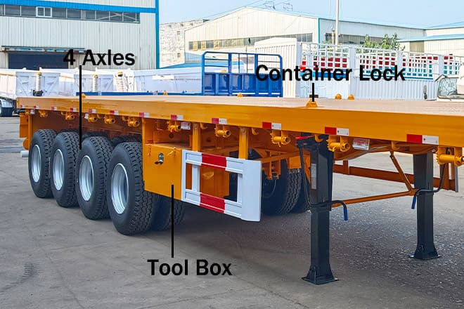 TITAN 4 Axle Heavy Duty Flatbed Trailer for Sale in Mali - Бордово полуремарке/ Платформа: снимка 4 TITAN 4 Axle Heavy Duty Flatbed Trailer for Sale in Mali - Бордово полуремарке/ Платформа: снимка 4