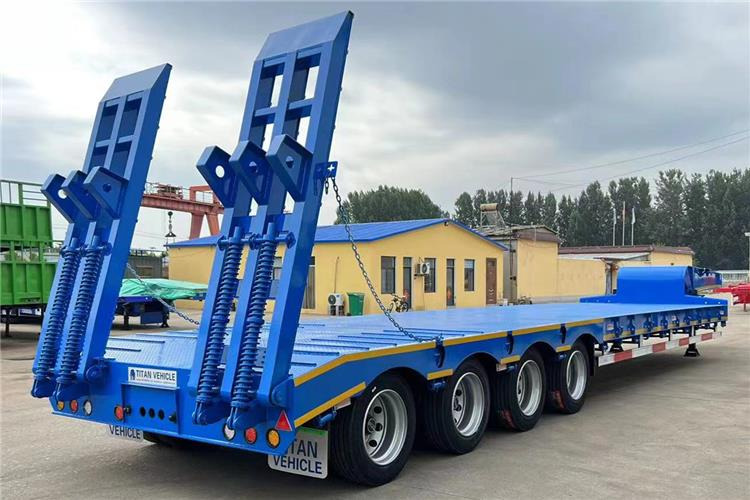 TITAN 4 Axle Low Bed Truck Trailer for Sale In Philippines - Нискорамна площадка полуремарке: снимка 2 TITAN 4 Axle Low Bed Truck Trailer for Sale In Philippines - Нискорамна площадка полуремарке: снимка 2