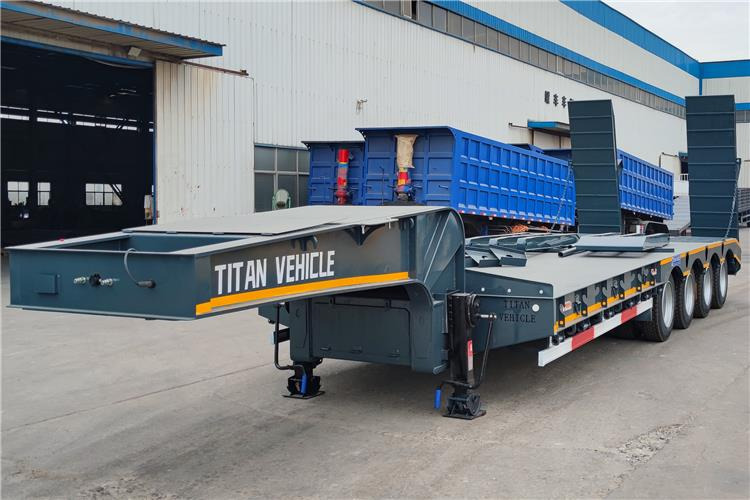 TITAN 4 Axle Low Loader Trailer for Sale In Jamaica - Нискорамна площадка полуремарке: снимка 1 TITAN 4 Axle Low Loader Trailer for Sale In Jamaica - Нискорамна площадка полуремарке: снимка 1