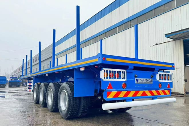 TITAN 4 Axle Wood Log Trailer for Sale in Philippines - Бордово полуремарке/ Платформа: снимка 3 TITAN 4 Axle Wood Log Trailer for Sale in Philippines - Бордово полуремарке/ Платформа: снимка 3