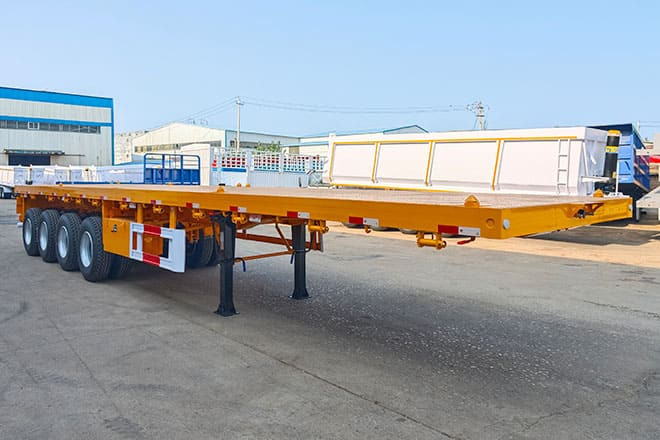 TITAN 40 Foot Flatbed Semi Trailer for Sale in Saudi Arabia - Бордово полуремарке/ Платформа: снимка 1 TITAN 40 Foot Flatbed Semi Trailer for Sale in Saudi Arabia - Бордово полуремарке/ Платформа: снимка 1