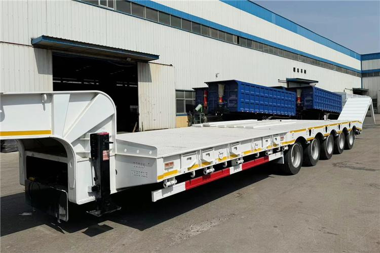 TITAN 5 Axle 100 Ton Low Bed Trailer for Sale In Tanzania - Нискорамна площадка полуремарке: снимка 4 TITAN 5 Axle 100 Ton Low Bed Trailer for Sale In Tanzania - Нискорамна площадка полуремарке: снимка 4