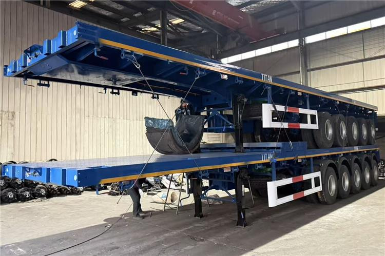 TITAN 5 Axle Flatbed Semi Trailer for Sale In Aruba - Бордово полуремарке/ Платформа: снимка 4 TITAN 5 Axle Flatbed Semi Trailer for Sale In Aruba - Бордово полуремарке/ Платформа: снимка 4