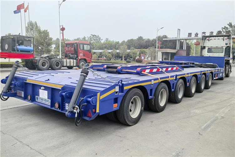 TITAN 6 Axle 120 Ton Extendable Low Loader Trailer for Sale Price - Нискорамна площадка полуремарке: снимка 3 TITAN 6 Axle 120 Ton Extendable Low Loader Trailer for Sale Price - Нискорамна площадка полуремарке: снимка 3