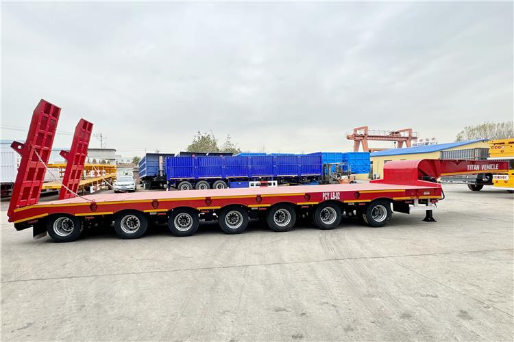 TITAN 7 Axle 120 Ton Lowbed Trailer for Sale In Saudi Arabia - Нискорамна площадка полуремарке: снимка 4 TITAN 7 Axle 120 Ton Lowbed Trailer for Sale In Saudi Arabia - Нискорамна площадка полуремарке: снимка 4