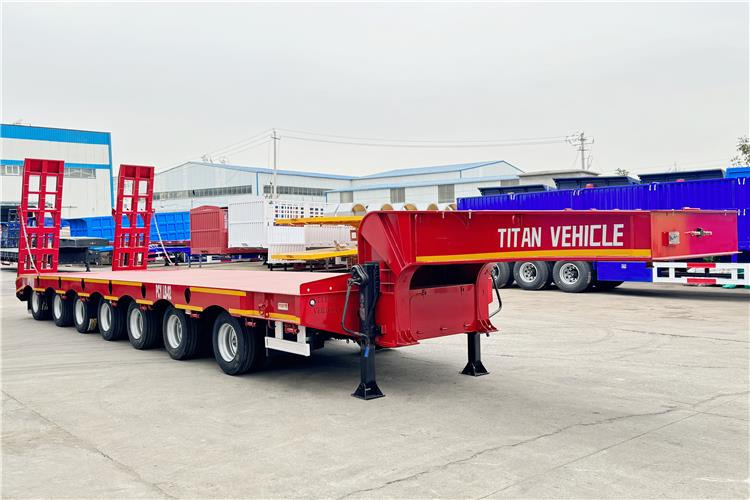 TITAN 7 Axle 120 Ton Lowbed Trailer for Sale In Saudi Arabia - Нискорамна площадка полуремарке: снимка 1 TITAN 7 Axle 120 Ton Lowbed Trailer for Sale In Saudi Arabia - Нискорамна площадка полуремарке: снимка 1