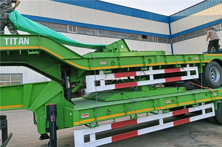TITAN 80 Ton Equal Width Low Bed Truck Trailer for Sale In Ghana - Нискорамна площадка полуремарке: снимка 5 TITAN 80 Ton Equal Width Low Bed Truck Trailer for Sale In Ghana - Нискорамна площадка полуремарке: снимка 5