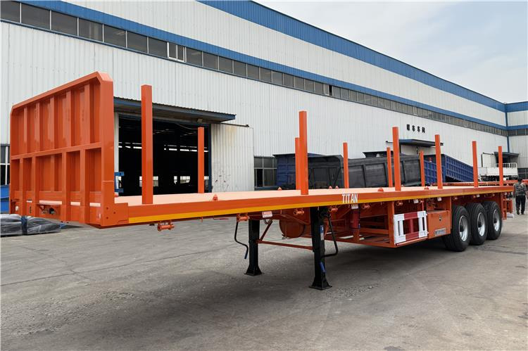 TITAN Container Flatbed Truck Trailer with Piles In Angola - Контейнеровоз/ Сменна каросерия полуремарке: снимка 2 TITAN Container Flatbed Truck Trailer with Piles In Angola - Контейнеровоз/ Сменна каросерия полуремарке: снимка 2