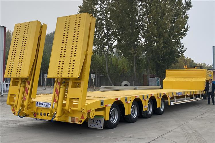 TITAN Heavy Duty 4 Low Bed Trailer for Sale Price In Guinea - Нискорамна площадка полуремарке: снимка 5 TITAN Heavy Duty 4 Low Bed Trailer for Sale Price In Guinea - Нискорамна площадка полуремарке: снимка 5