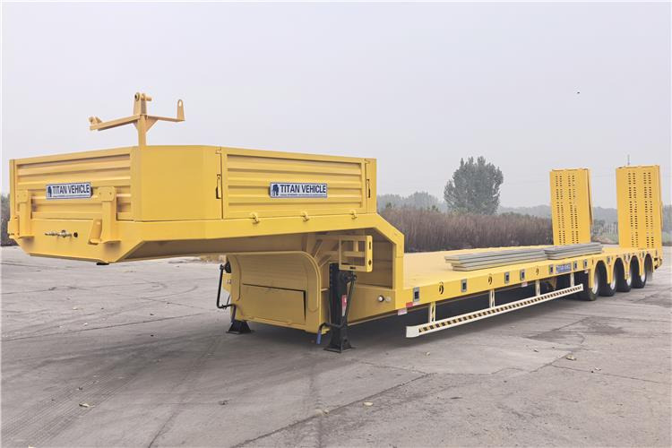 TITAN Heavy Duty 4 Low Bed Trailer for Sale Price In Guinea - Нискорамна площадка полуремарке: снимка 2 TITAN Heavy Duty 4 Low Bed Trailer for Sale Price In Guinea - Нискорамна площадка полуремарке: снимка 2