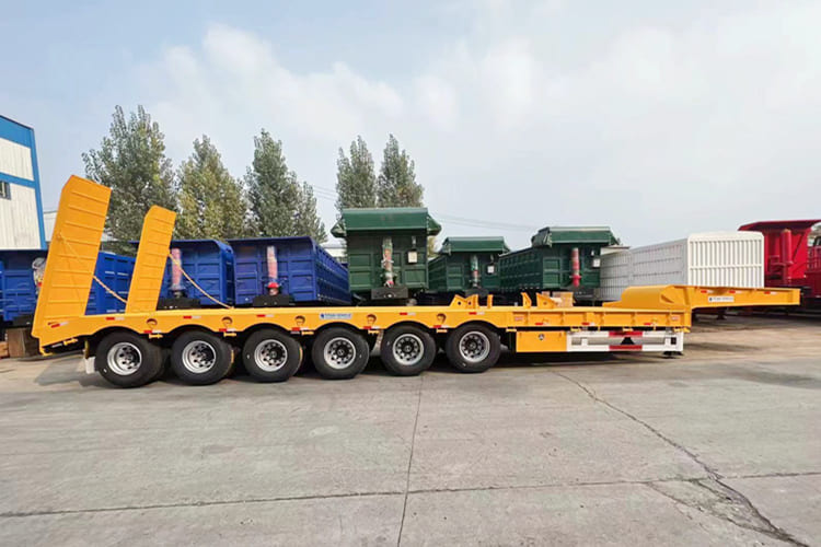 TITAN Hydraulic Low Bed Trailer for Sale in Kenya - Нискорамна площадка полуремарке: снимка 5 TITAN Hydraulic Low Bed Trailer for Sale in Kenya - Нискорамна площадка полуремарке: снимка 5