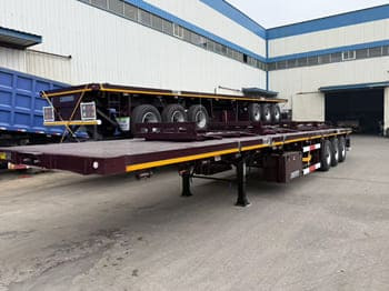 TITAN Semi Truck Flatbed Traile for Sale in Saudi Arabia - Бордово полуремарке/ Платформа: снимка 1 TITAN Semi Truck Flatbed Traile for Sale in Saudi Arabia - Бордово полуремарке/ Платформа: снимка 1