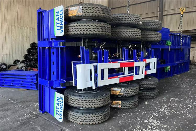 TITAN Tri Axle Grain Trailer for Sale In Djibouti - Бордово полуремарке/ Платформа: снимка 4 TITAN Tri Axle Grain Trailer for Sale In Djibouti - Бордово полуремарке/ Платформа: снимка 4