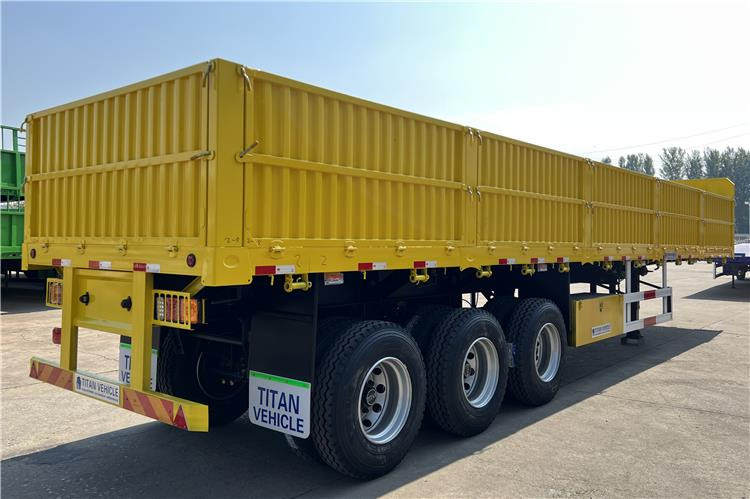 TITAN Triple Axle Trailer with Drop Side Trailer for Sale In Ghana - Бордово полуремарке/ Платформа: снимка 3 TITAN Triple Axle Trailer with Drop Side Trailer for Sale In Ghana - Бордово полуремарке/ Платформа: снимка 3