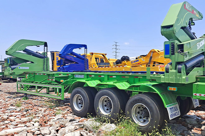 XCMG China 37Ton Side Lifter for Sale in Togo - Контейнеровоз/ Сменна каросерия полуремарке: снимка 2 XCMG China 37Ton Side Lifter for Sale in Togo - Контейнеровоз/ Сменна каросерия полуремарке: снимка 2