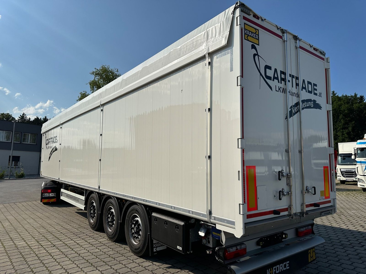 Kraker CF-200ZL Lift 92m³ Müllplane - С плъзгащ под полуремарке: снимка 3 Kraker CF-200ZL Lift 92m³ Müllplane - С плъзгащ под полуремарке: снимка 3