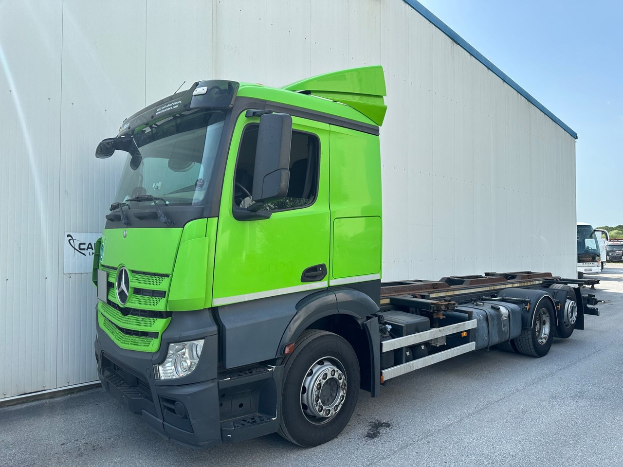 Mercedes-Benz Actros 2748  Wiesel Mafi Telberg - Контейнеровоз/ Сменна каросерия камион, Камион с кран: снимка 1 Mercedes-Benz Actros 2748  Wiesel Mafi Telberg - Контейнеровоз/ Сменна каросерия камион, Камион с кран: снимка 1