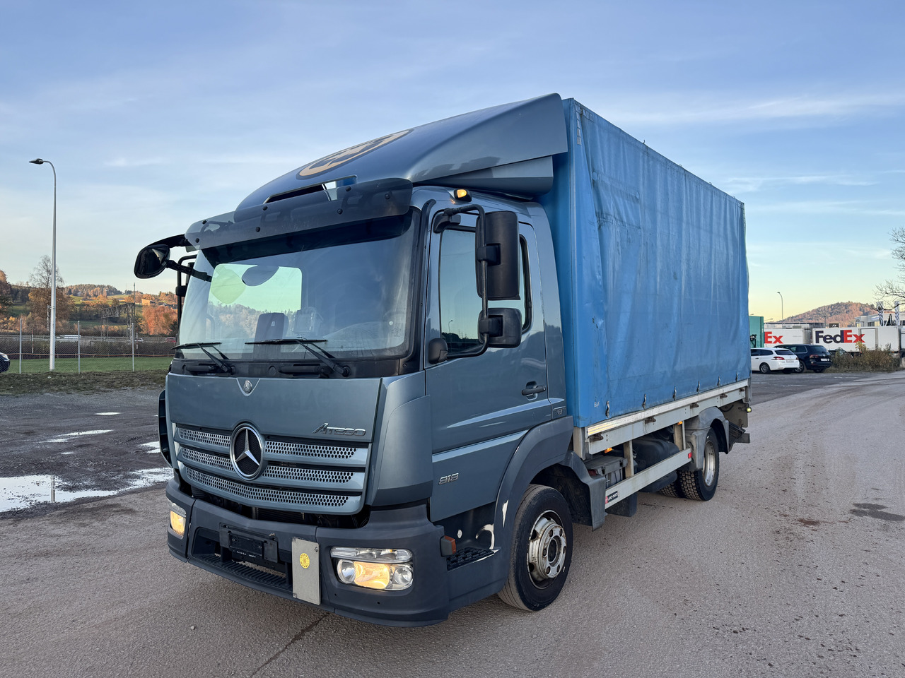 MERCEDES-BENZ Atego 818 - Камион с брезент: снимка 1 MERCEDES-BENZ Atego 818 - Камион с брезент: снимка 1