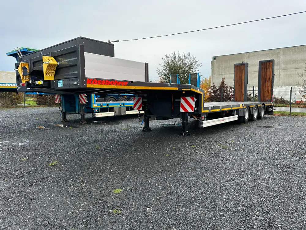 Kässbohrer essieu relevable + essieu suiveur - MATERIEL NEUF - Нискорамна площадка полуремарке: снимка 1 Kässbohrer essieu relevable + essieu suiveur - MATERIEL NEUF - Нискорамна площадка полуремарке: снимка 1