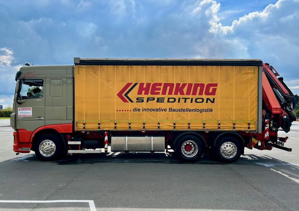 DAF DAF XF 460 FAN + PALFINGER + 16mtr + Lenkachse + EURO 6 - Камион с брезент, Камион с кран: снимка 3 DAF DAF XF 460 FAN + PALFINGER + 16mtr + Lenkachse + EURO 6 - Камион с брезент, Камион с кран: снимка 3