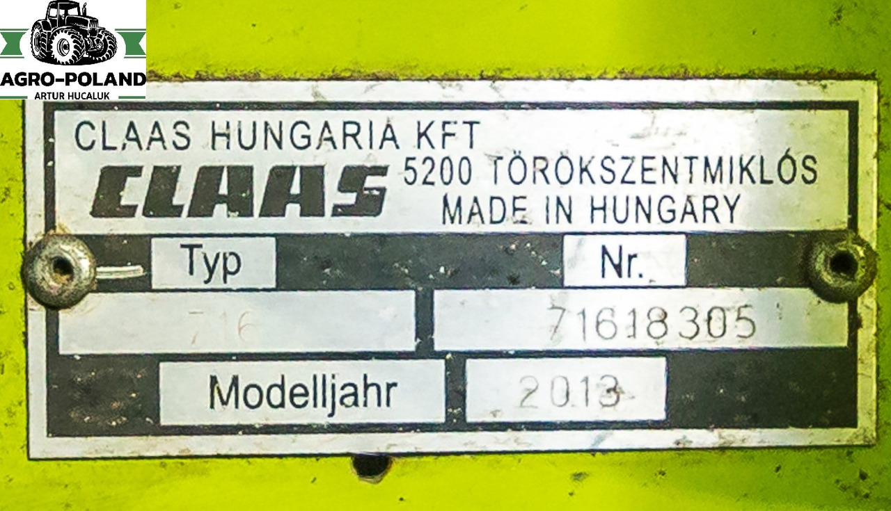 CLAAS VARIO 750 (NOWY MODEL)- 2013 ROK + WÓZEK + KOSY BOCZNE - Хедер: снимка 5 CLAAS VARIO 750 (NOWY MODEL)- 2013 ROK + WÓZEK + KOSY BOCZNE - Хедер: снимка 5