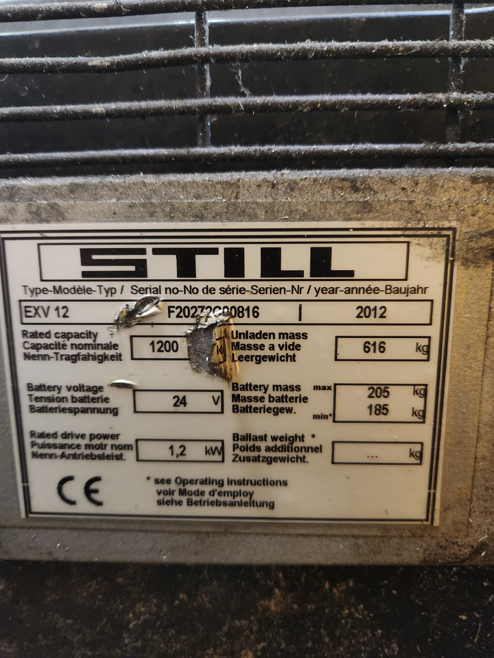 STILL EXV12 - Стакер: снимка 4 STILL EXV12 - Стакер: снимка 4