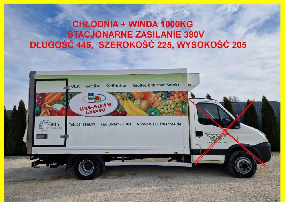 Chłodnia 8 palet + winda 1000kg, zasilanie stacjonarne, Iveco 70, Mascott, Atego, Sprinter, stan idealny! - Каросерия - рефрижератор: снимка 1 Chłodnia 8 palet + winda 1000kg, zasilanie stacjonarne, Iveco 70, Mascott, Atego, Sprinter, stan idealny! - Каросерия - рефрижератор: снимка 1