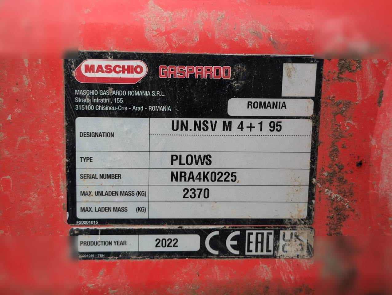 2022 MASCHIO FURIO VARIO XL - Плуг: снимка 5 2022 MASCHIO FURIO VARIO XL - Плуг: снимка 5